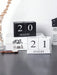 1 calendario creativo de madera con números para decorar sala de estar, estudio, tienda y barra. - Quierox - Tienda Online