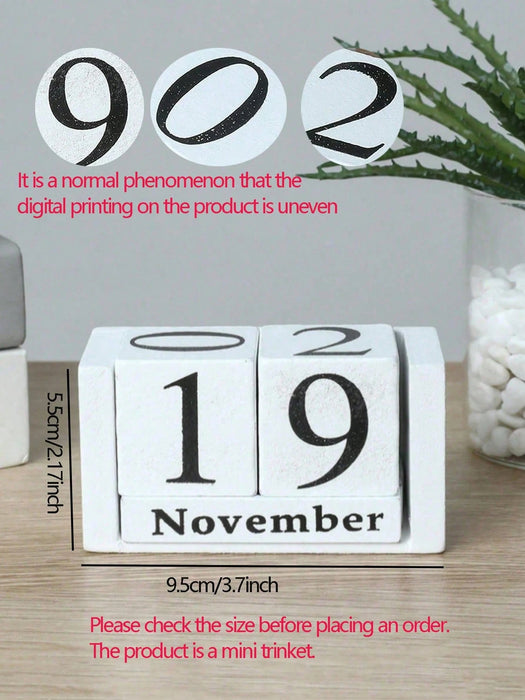 1 calendario creativo de madera con números para decorar sala de estar, estudio, tienda y barra. - Quierox - Tienda Online