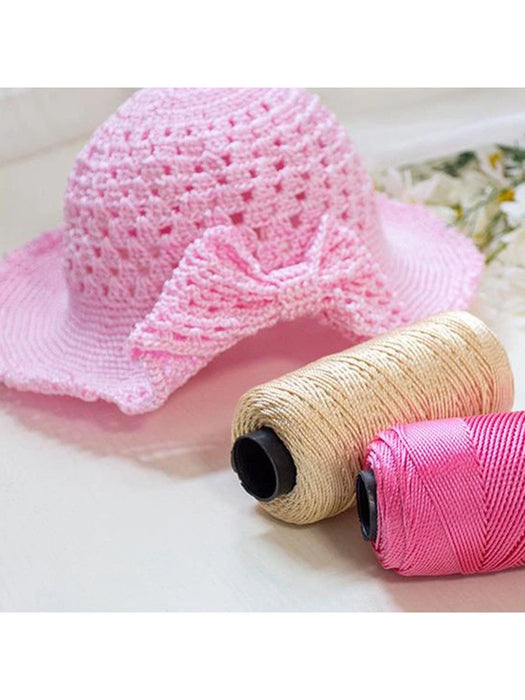 1 carrete de hilo de ganchillo de mezcla de polipropileno y seda de hielo para tejer a mano - Quierox - Tienda Online