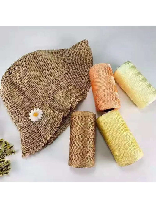 1 carrete de hilo de ganchillo de mezcla de polipropileno y seda de hielo para tejer a mano - Quierox - Tienda Online