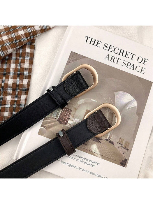1 Cinturón casual de mujer, estilo jeans, sencillo y fino, para uso diario - Quierox - Tienda Online