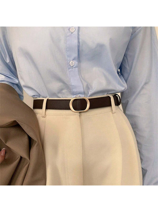 1 Cinturón casual de mujer, estilo jeans, sencillo y fino, para uso diario - Quierox - Tienda Online