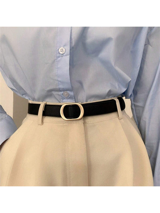 1 Cinturón casual de mujer, estilo jeans, sencillo y fino, para uso diario - Quierox - Tienda Online