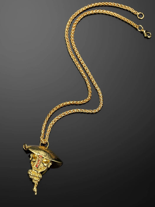 1 colgante con forma de cabeza de personaje chino vintage para hombre y mujer, regalo - Quierox - Tienda Online