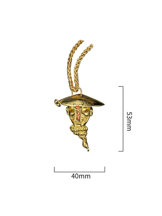 1 colgante con forma de cabeza de personaje chino vintage para hombre y mujer, regalo - Quierox - Tienda Online