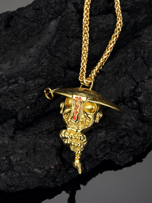 1 colgante con forma de cabeza de personaje chino vintage para hombre y mujer, regalo - Quierox - Tienda Online