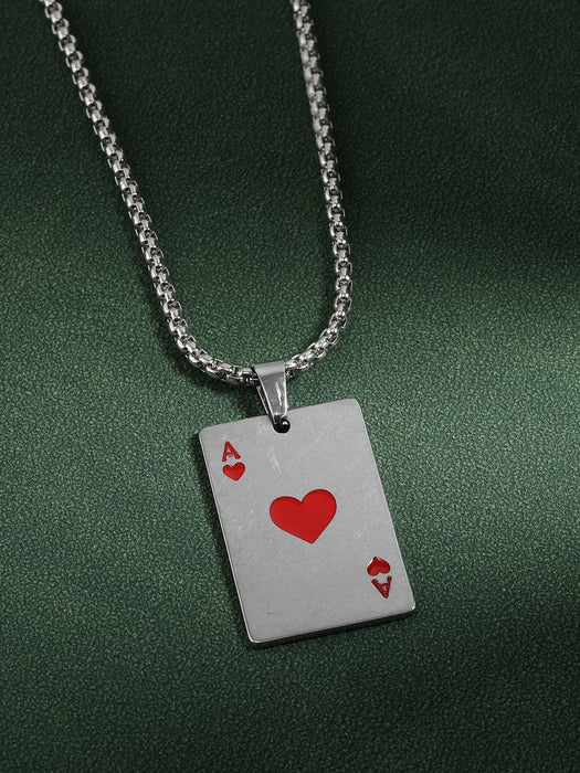 1 collar con colgante de aleación en forma de corazón de moda - Quierox - Tienda Online