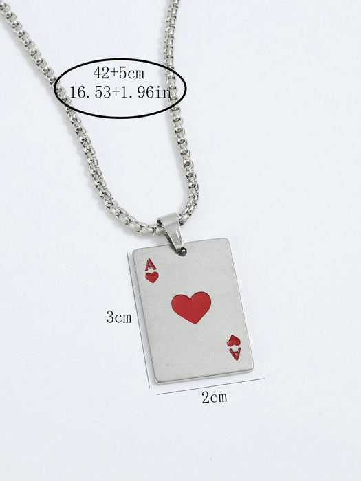 1 collar con colgante de aleación en forma de corazón de moda - Quierox - Tienda Online