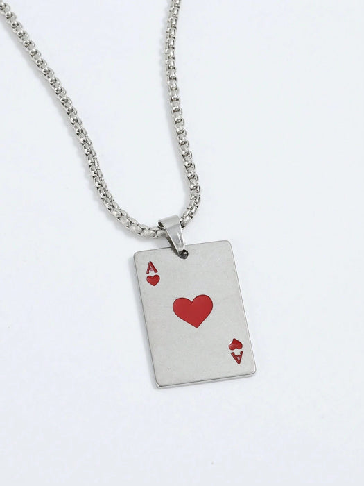 1 collar con colgante de aleación en forma de corazón de moda - Quierox - Tienda Online