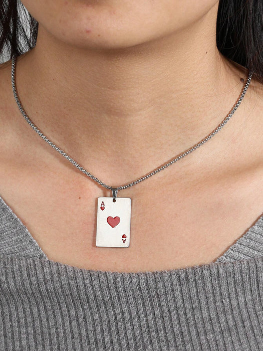 1 collar con colgante de aleación en forma de corazón de moda - Quierox - Tienda Online