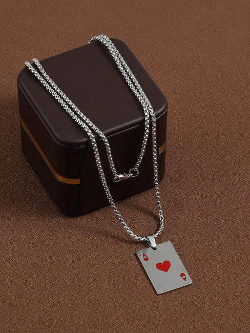 1 collar con colgante de aleación en forma de corazón de moda - Quierox - Tienda Online