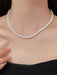 1 collar de perlas sintéticas blancas y rosas estilo francés vintage, gargantilla sencilla. - Quierox - Tienda Online