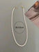 1 collar de perlas sintéticas blancas y rosas estilo francés vintage, gargantilla sencilla. - Quierox - Tienda Online