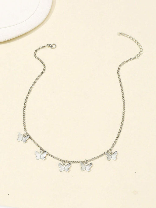 1 collar minimalista con colgante de mariposa delicado para mujer - Quierox - Tienda Online