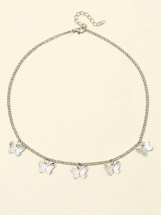 1 collar minimalista con colgante de mariposa delicado para mujer - Quierox - Tienda Online