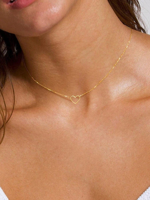 1 collar minimalista elegante con colgante en forma de corazón, para mujeres - Quierox - Tienda Online