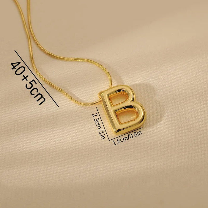 1 Collar Para Mujer Con Letra, Cadena De Serpiente - Quierox - Tienda Online