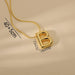 1 Collar Para Mujer Con Letra, Cadena De Serpiente - Quierox - Tienda Online