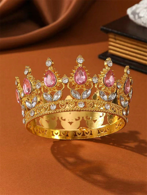 1 corona circular de estilo barroco, tiara nupcial multicolor - Quierox - Tienda Online