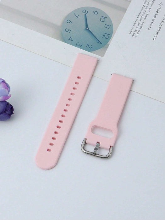 1 Correa De Reloj De Silicona Suave De Color Rosado - Quierox - Tienda Online