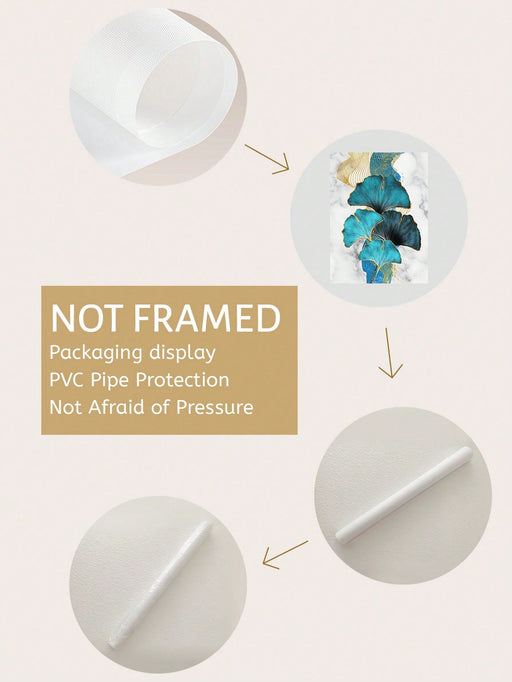 1 cuadro decorativo para recibidor, moderno y sencillo, con hojas de ginkgo y lienzo. - Quierox - Tienda Online