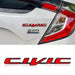 1 emblema de letra trasera 3D de repuesto para Civic 2006 - 2011 (negro - rojo) (AS - 111) - Quierox - Tienda Online