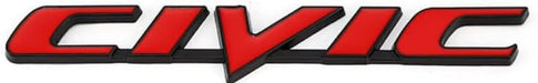 1 emblema de letra trasera 3D de repuesto para Civic 2006 - 2011 (negro - rojo) (AS - 111) - Quierox - Tienda Online