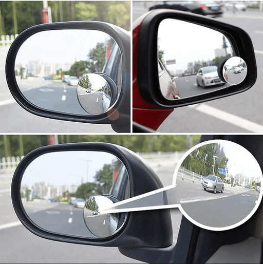 1 Espejo de punto ciego HD de 360 grados, espejo retrovisor convexo ajustable para coche - Quierox - Tienda Online