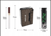 1 Estuche automático para cigarrillos con encendedor - Quierox - Tienda Online