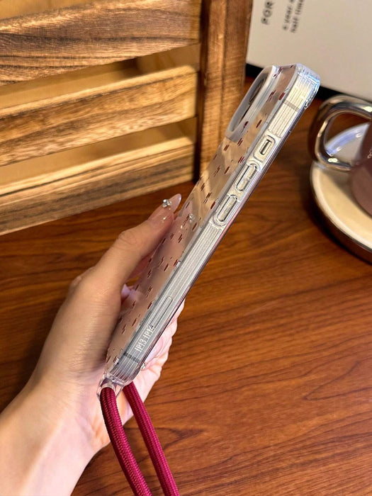 1 Funda de teléfono con patrón de cereza, con correa ajustable para con iPhone 11 - Quierox - Tienda Online
