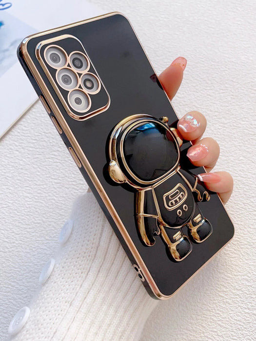 1 funda de teléfono de TPU galvanizada 6d y 1 funda protectora con soporte de astronauta - Quierox - Tienda Online