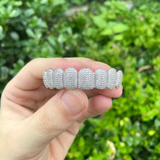 1 Funda Dental de Circonita Color Plata Decoración Dental para Hombres - Quierox - Tienda Online