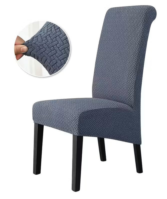 1 funda elástica de rayas lisas y cuadros para silla de respaldo alto - Quierox - Tienda Online