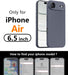 1 Funda para iPhone Air, Ultraligero Antideslizante Anti-Arañazos Protección de Cámara - Quierox - Tienda Online