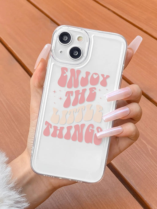 1 funda para teléfono con eslogan en inglés a color, compatible con iPhone - Quierox - Tienda Online