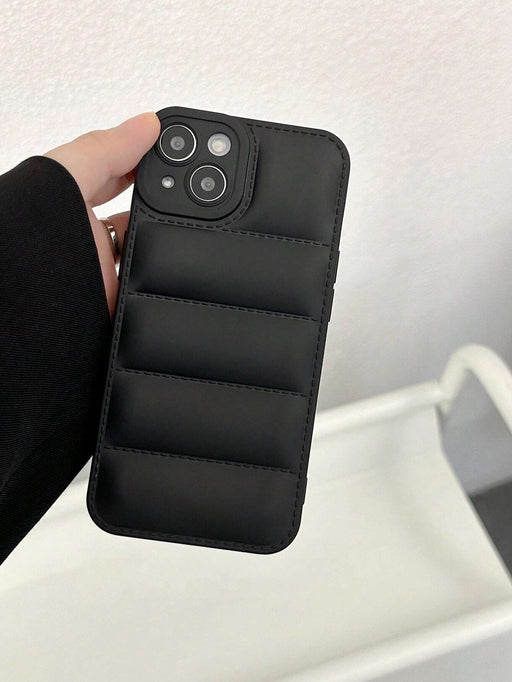 1 funda para teléfono minimalista estilo chaqueta de plumas microperforada - Quierox - Tienda Online