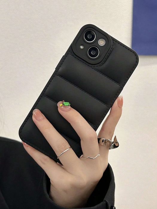 1 funda para teléfono minimalista estilo chaqueta de plumas microperforada - Quierox - Tienda Online