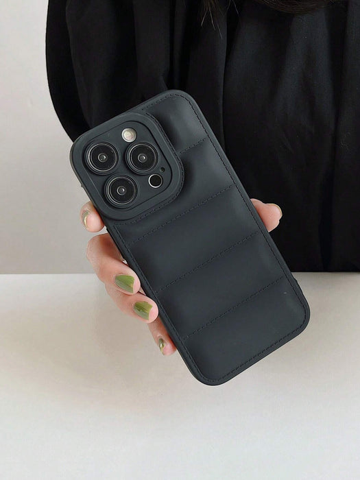1 funda para teléfono minimalista estilo chaqueta de plumas microperforada - Quierox - Tienda Online