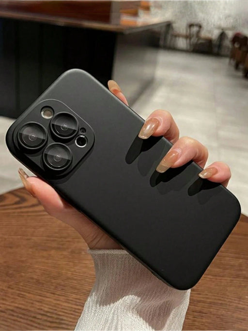 1 funda protectora de pantalla de vidrio AR con textura de piel negra de estilo empresarial - Quierox - Tienda Online