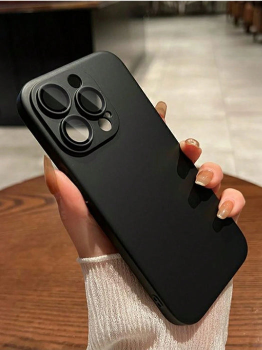 1 funda protectora de pantalla de vidrio AR con textura de piel negra de estilo empresarial - Quierox - Tienda Online