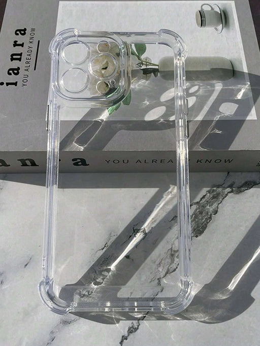 1 funda transparente nueva para teléfono con cuatro esquinas anticaídas - Quierox - Tienda Online