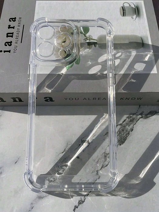 1 funda transparente nueva para teléfono con cuatro esquinas anticaídas - Quierox - Tienda Online