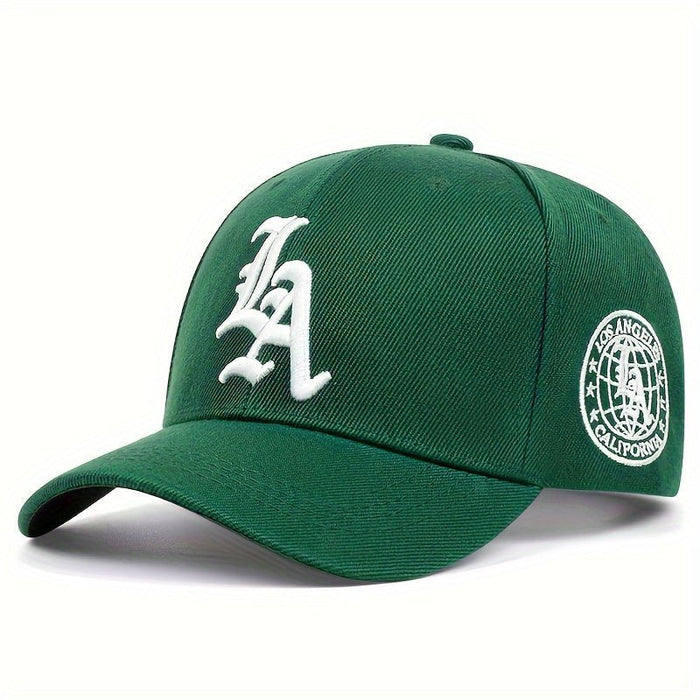 1 gorra de béisbol con bordado "LA" frontal y lateral - Quierox - Tienda Online