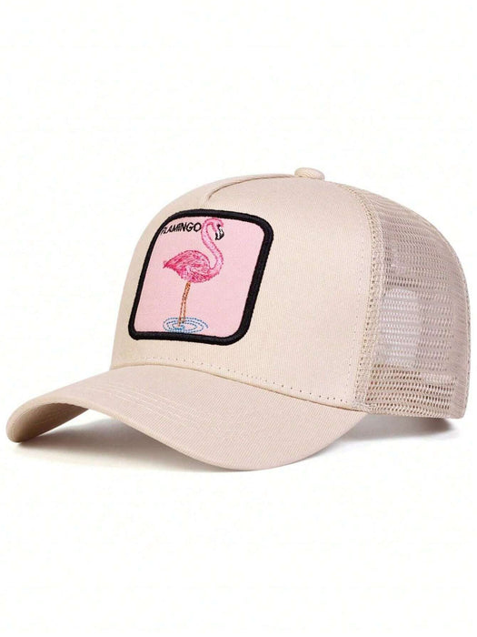 1 gorra de béisbol para hombre con bordado de flamenco, estilo camionero - Quierox - Tienda Online