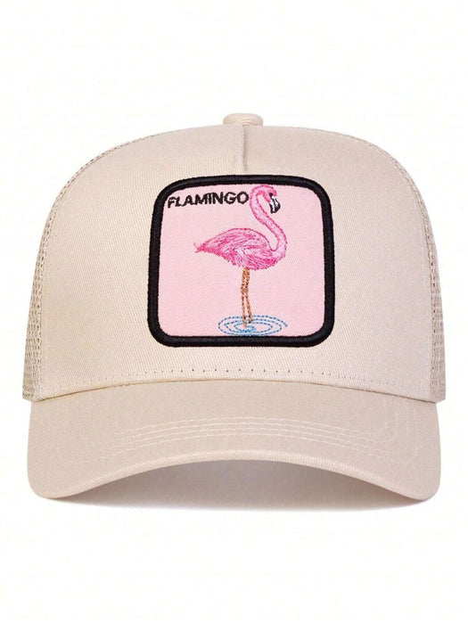 1 gorra de béisbol para hombre con bordado de flamenco, estilo camionero - Quierox - Tienda Online