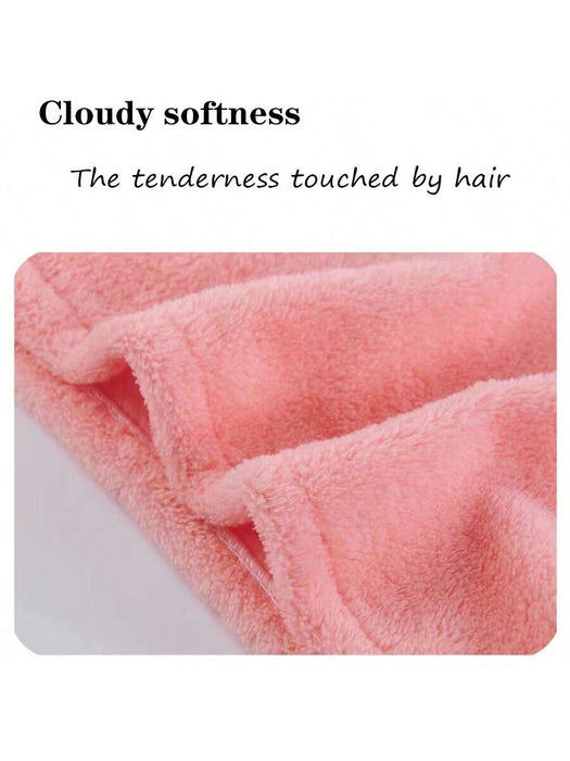 1 gorro para secar el cabello en el baño, toalla de terciopelo coral para secar el cabello - Quierox - Tienda Online