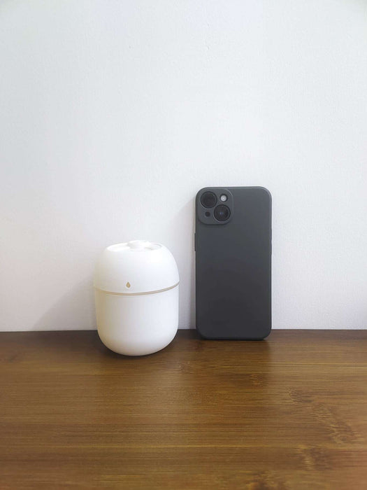 1 humidificador de escritorio mini de una sola boquilla de 220 ml de color blanco - Quierox - Tienda Online