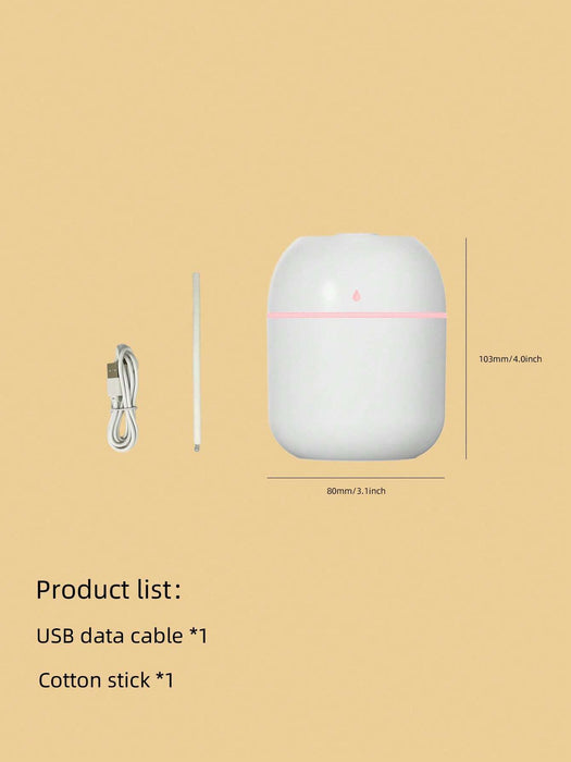 1 humidificador de escritorio mini de una sola boquilla de 220 ml de color blanco - Quierox - Tienda Online