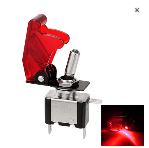 1 interruptor basculante de 12 V y 20 A para coche, con LED,cubierta protectora - Quierox - Tienda Online