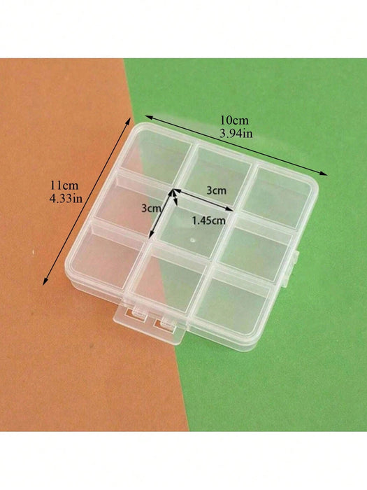 1 joyero elegante y transparente, caja de almacenamiento de plástico multifuncional - Quierox - Tienda Online